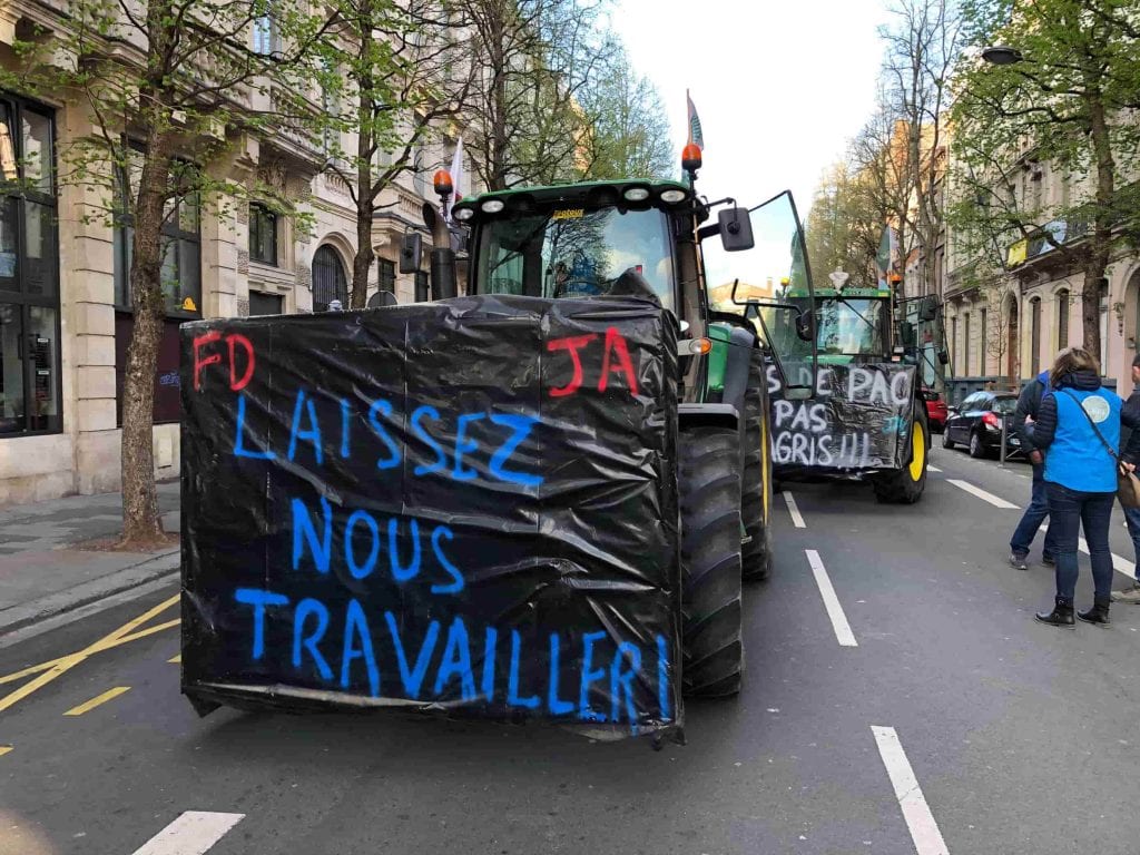 manifestation 4 avril 2021 Lille tracteurs PAC © LD