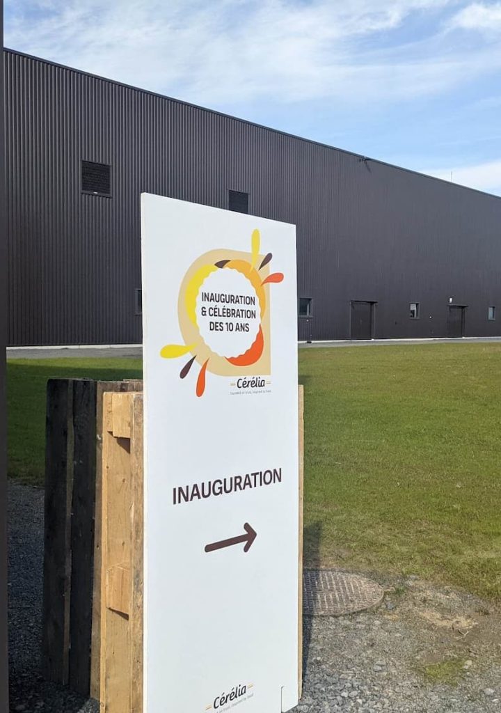La nouvelle usine de Cérélia occupe plus de 30 000 m2 de surface.