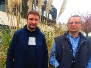 Quentin Blond, président du conseil régional de l’ordre des vétérinaires, et Alain Jétur, président du syndicat SVLNF. © D. P