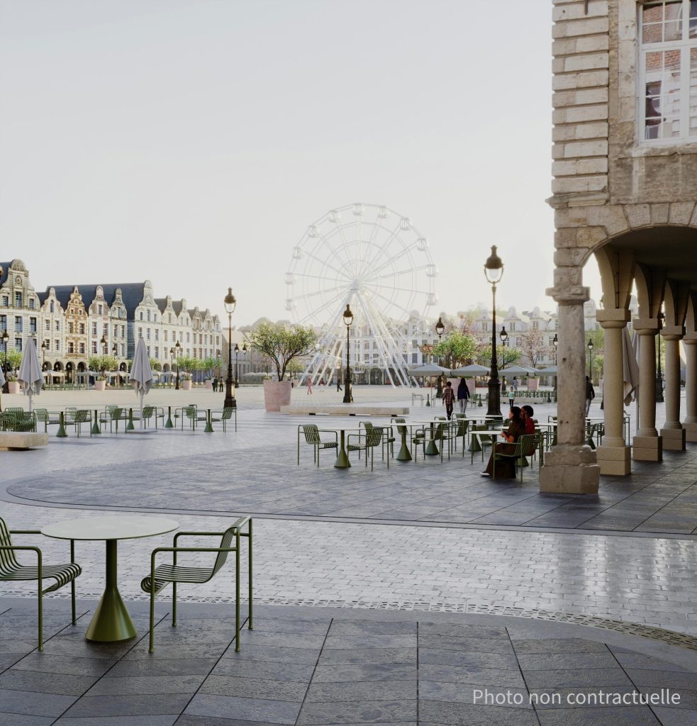 Le projet d'aménagement de la Grand'Place d'Arras. Image non contractuelle. ©Ville d'Arras